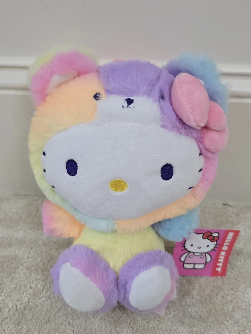 Sanrio Hello Kitty Rainbow Plush Toy - Multicolor